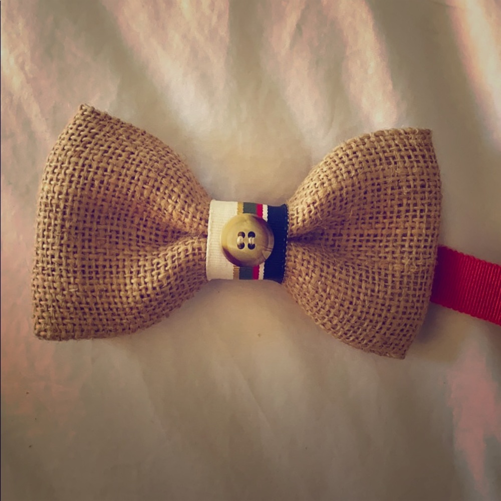 The Charleston Oyster Tie Company Burlap Bow Tie